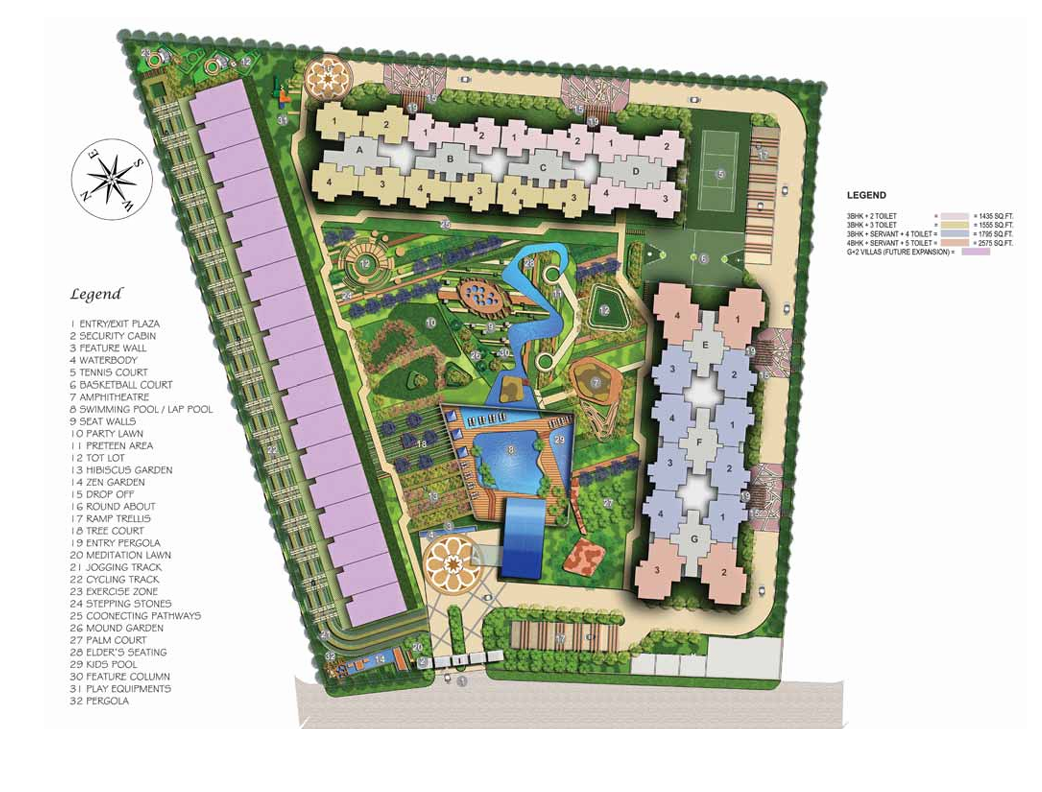 Ajnara The Belvedere Site Plan